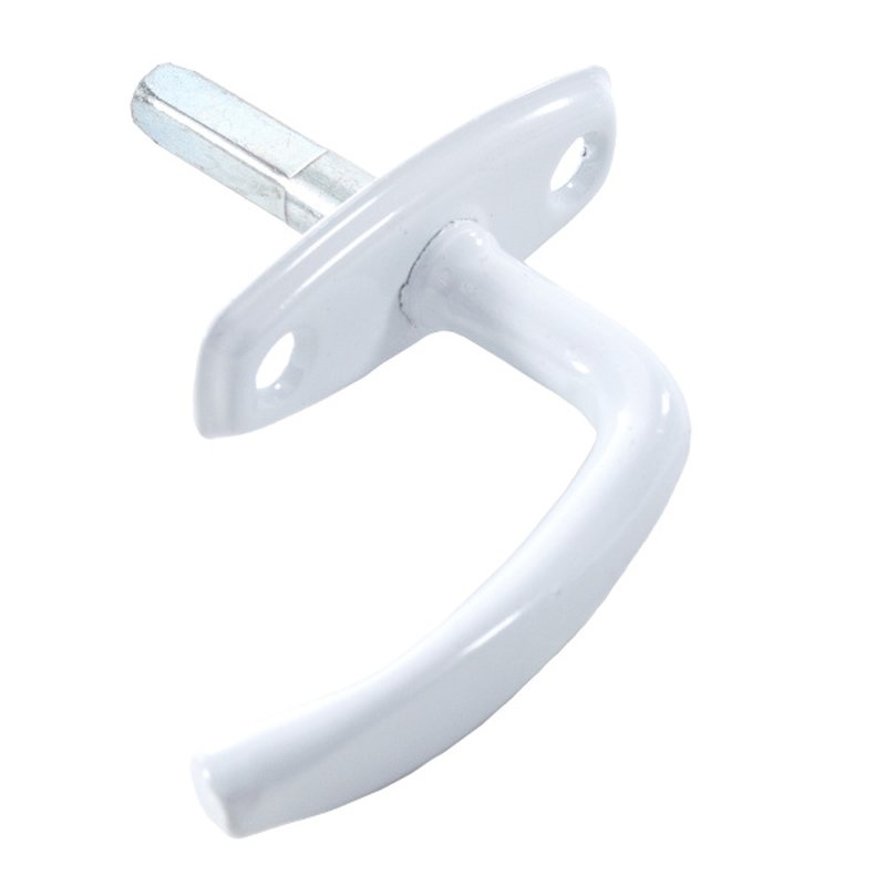 Ручка завертка врезная 65 мм, белый Россия 8137342