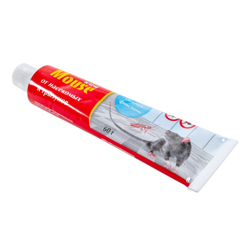 Клей от грызунов, туба 60гр. Mr. Mouse Россия 9070311