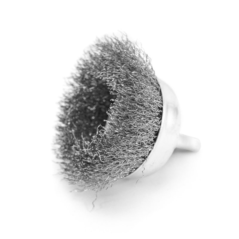 Щётка-крацовка Чашка со шпилькой 75 мм, стальная витая проволока, Pobedit Pobedit 2123175