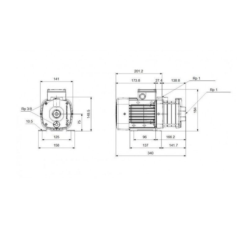 Насос CM-A 1-5  0,45 кВт 3х400 В EPDM