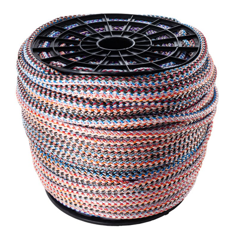 Шнур вязаный полипропиленовый с сердечником цветной Ф15 мм (200м) 69  ктекс; 510 кгс Политех Инструмент Инструмент 8001150