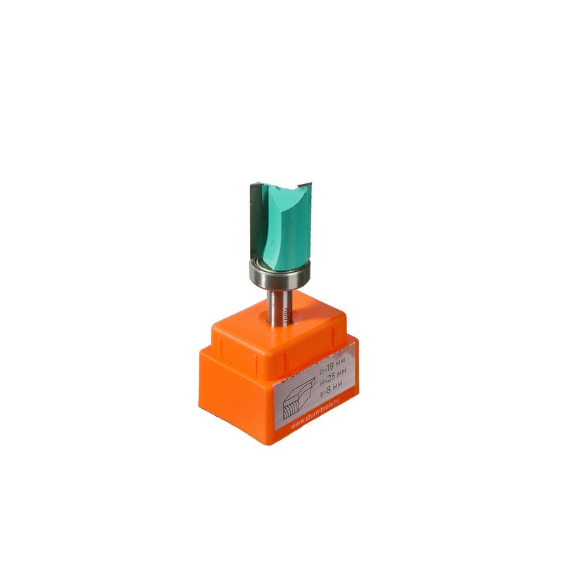 Фреза кромочная с верхним подшипником DxHxL 19x25x66 мм, хв.8 Sturm RB07-082519