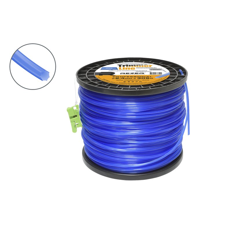 Леска PROFESSIONAL (2.4 мм; 309 м; семиугольник) Rezer 03.007.00085