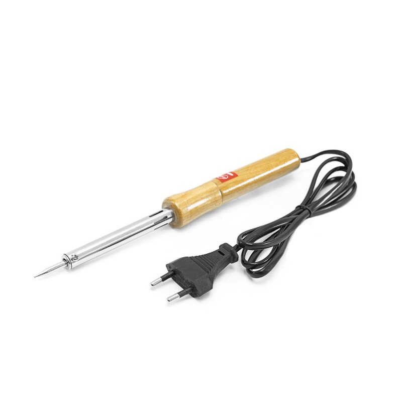 Паяльник с деревянной ручкой, острое жало, 40 Вт, 220 В, Политех, серия WST Политех Инструмент Инструмент 9054414