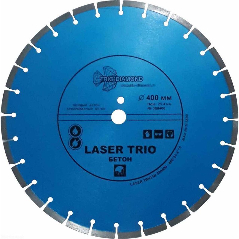 Алмазный диск Trio-Diamond Laser Trio Бетон 500 мм (380500)