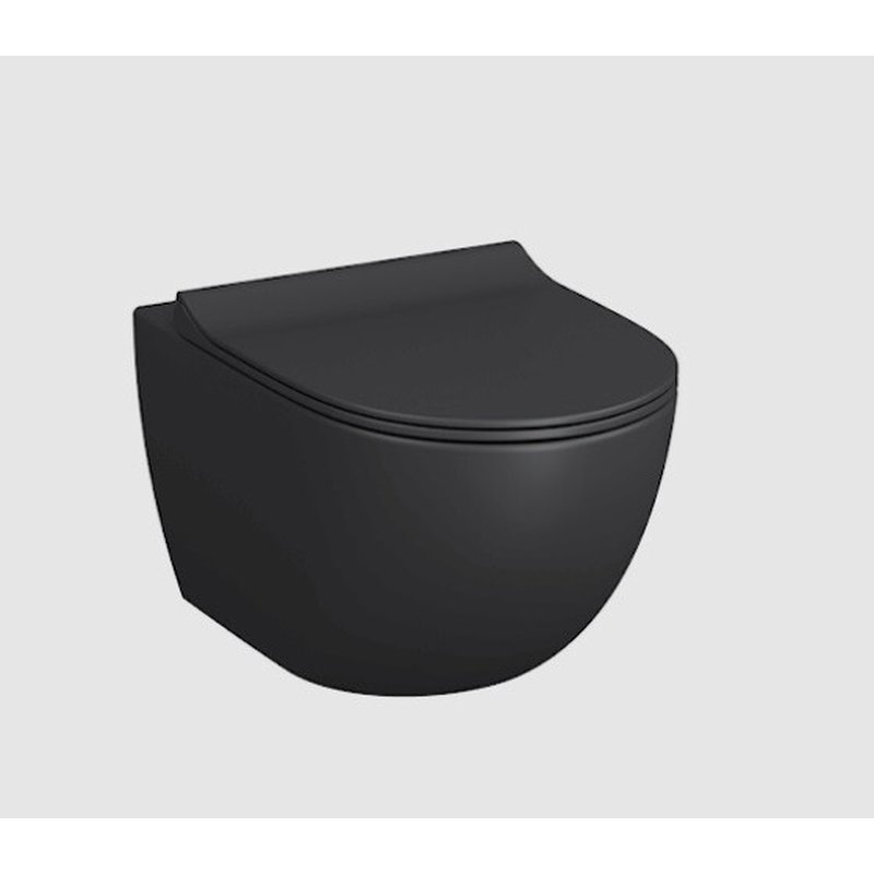 Унитаз, , Sento, подвесной, шгв 365*540*340, Hygiene, цвет-черный матовый, тип дефекта - царапины Vitra 7748B083-0101-UCN2