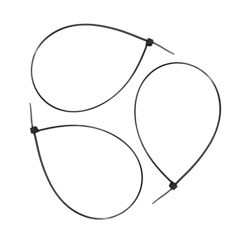 Хомуты нейлоновые черные 400 х 4,8 мм уп.100шт Политех Инструмент Инструмент 3201440