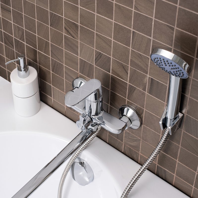 Смеситель  для ванны с душем РМС SL123-006E Хром