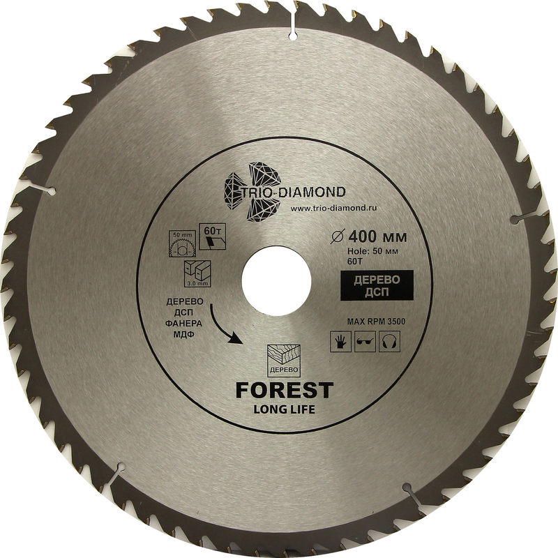 Диск пильный 400*50*60Т Trio-Diamond FLL841