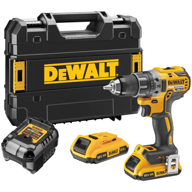 Аккумуляторная безударная бесщеточная дрель-шуруповерт DEWALT DCD791D2 18 В DCD791D2-QW