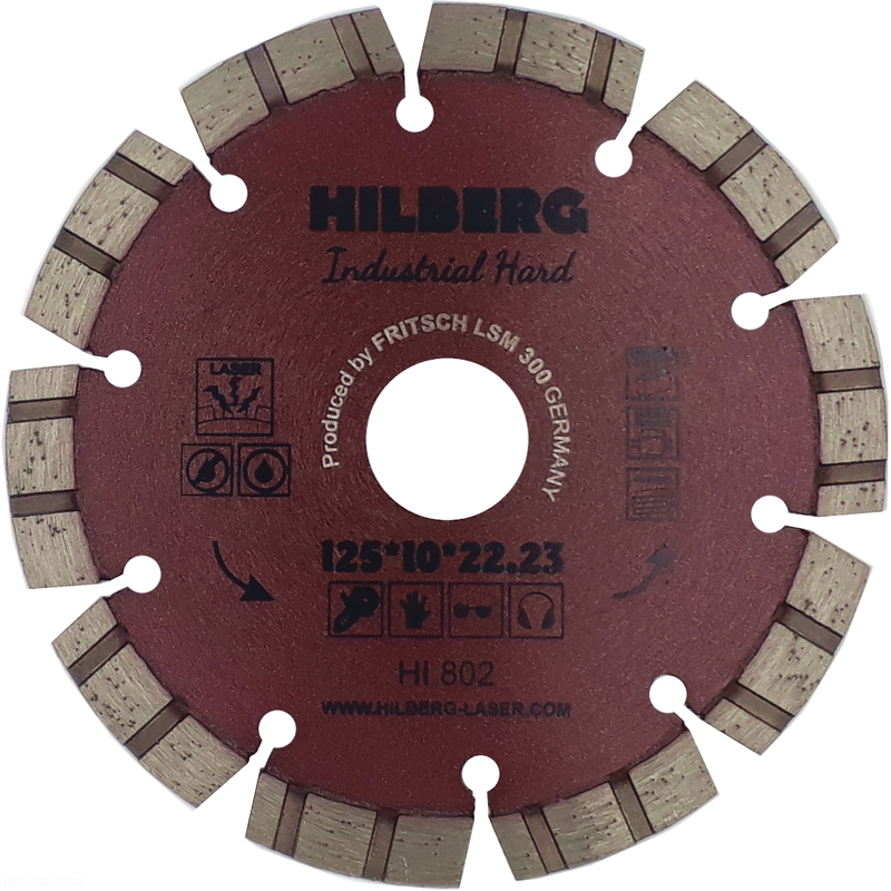 Диск алмазный отрезной 125*22.23 Hilberg Industrial Hard Hilberg HI802