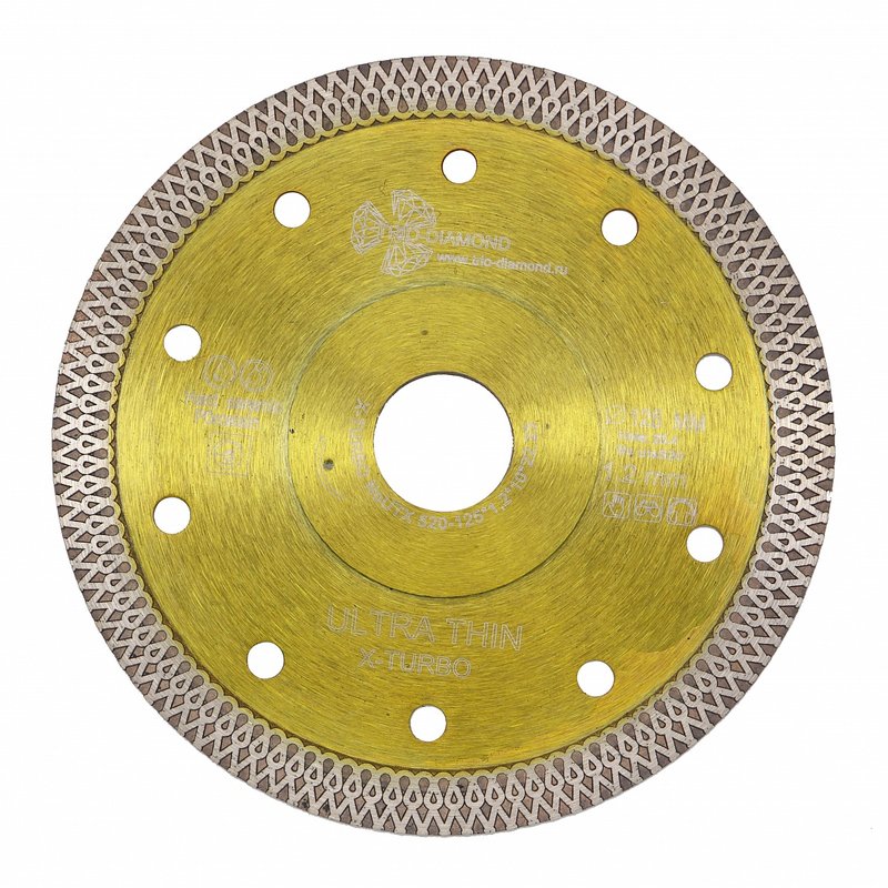 Диск алмазный отрезной 115*22,23*1,2 Ultra Thin X-Turbo Trio-Diamond UTX510