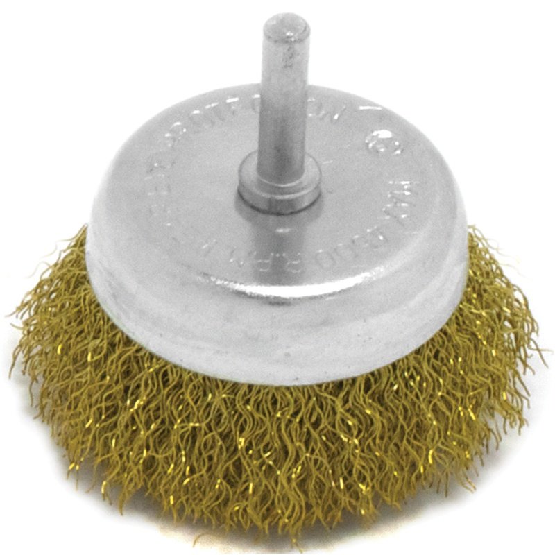 Щетка для дрели чашка (63 мм, латунированная проволока) Калибр 00000041869