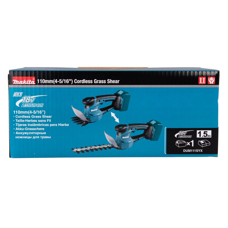Аккумуляторные ножницы для травы Makita LXT 18В BL1815N DUM111SYX