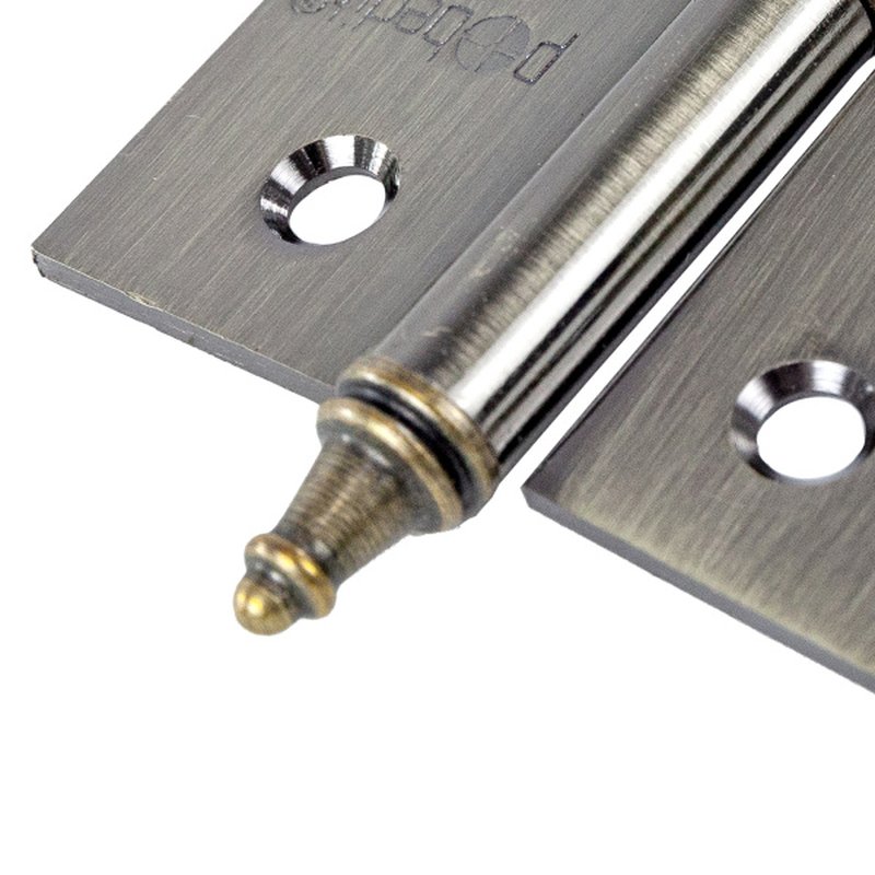 2 шт/уп,Петля дв. разъемн. Пр 75х63х2,5мм, бронза Pobedit 8132104