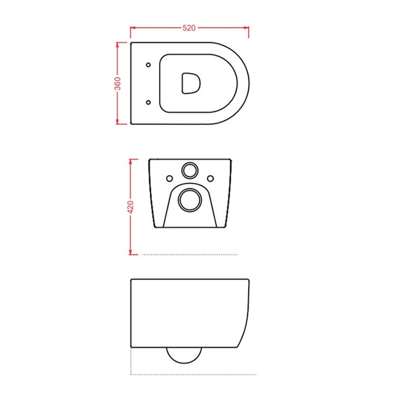 Унитаз, Artceram, Monet, подвесной, шг 360*520, цвет-белый