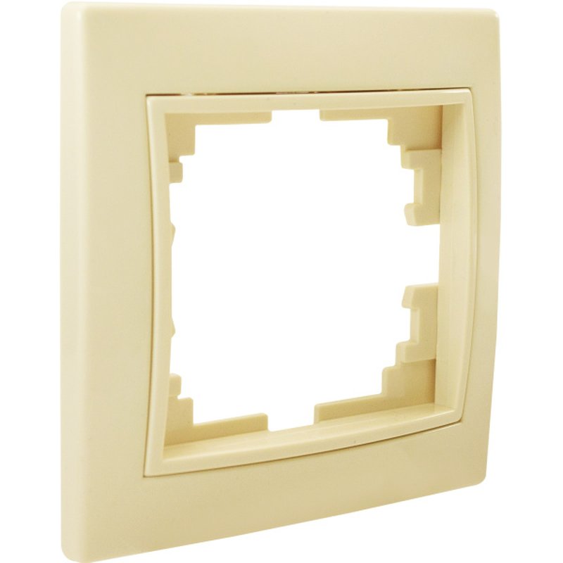 Выключатель двухклавишный проходной С/У. бежевый Jilion 9533141