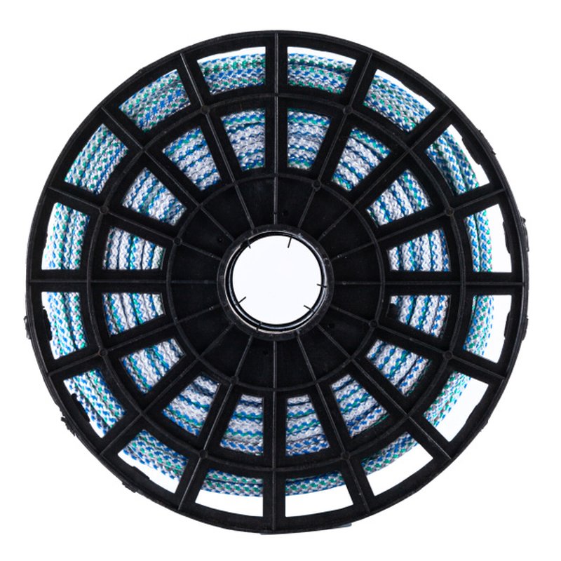 Шнур вязаный полипропиленовый с сердечником цветной Ф8 мм (200м) 23  ктекс; 140 кгс Политех Инструмент Инструмент 8001080