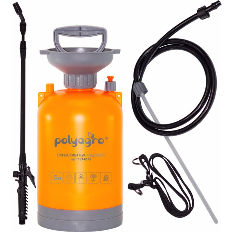 Опрыскиватель пневматический садовый. 5,0л Polyagro Polyagro 7574075