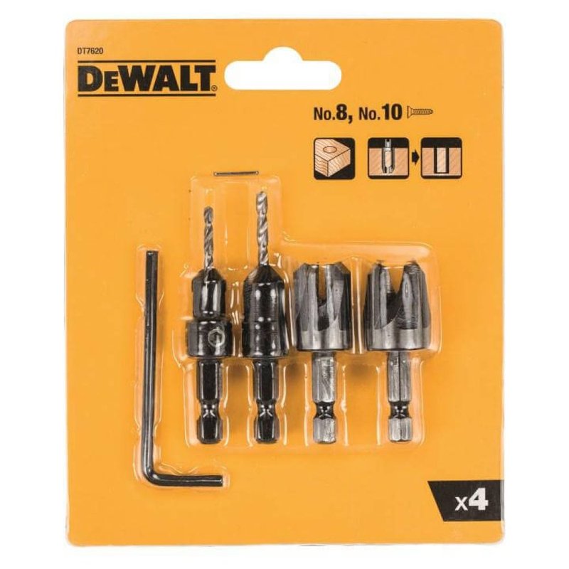 Набор резаков DEWALT DT7620 для пробок и сверл с зенкерами 5 предметов DT7620-QZ