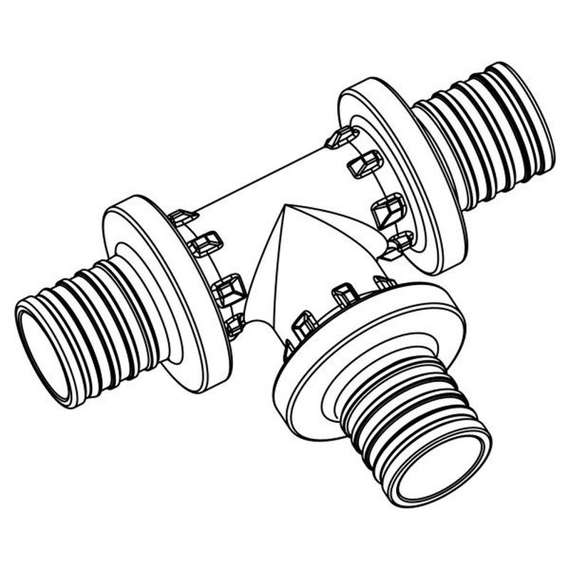 Тройник равнопроходный 32-32-32 PX
