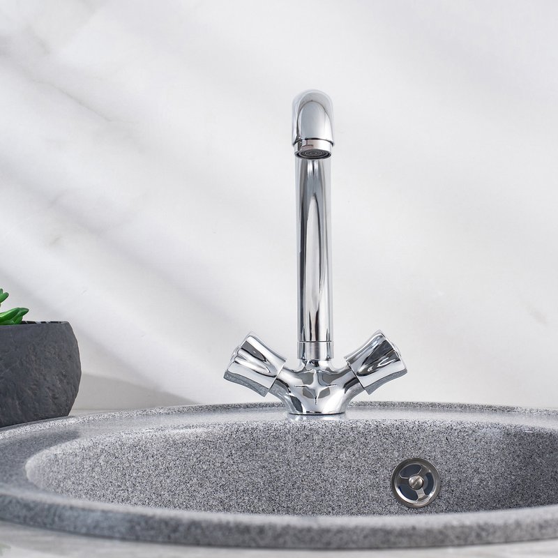 Смеситель для кухни РМС SL116-273F двуручковый Хром