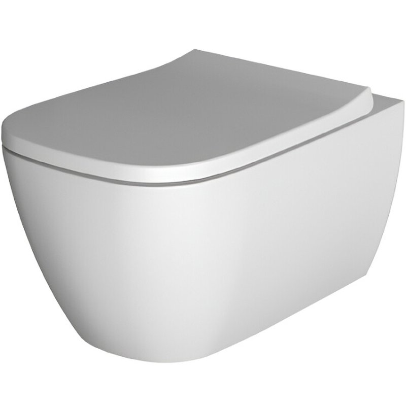 Унитаз, Alice Wunder с сиденьем подвесной шгв 360*530*345 Aliglaze+ цвет-белый матовый 45000109SET