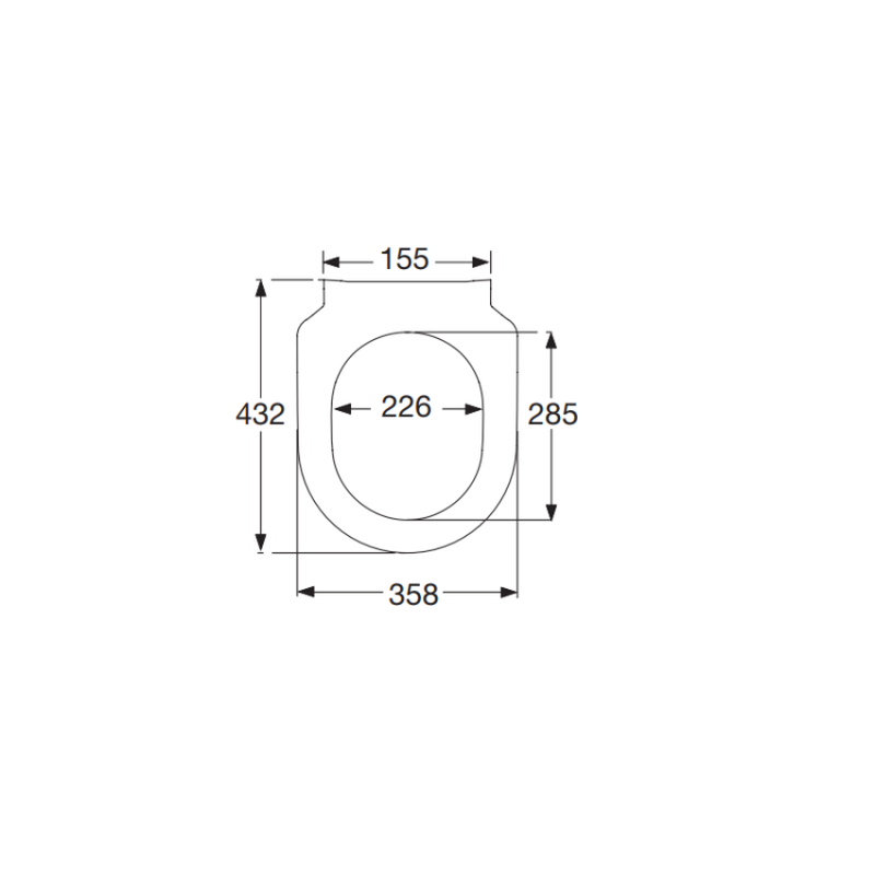 Сиденье для унитаза, Villeroy&Boch, Subway, шг 358*432, цвет-белый