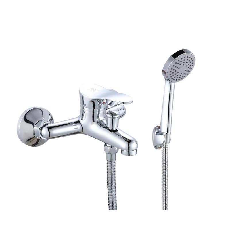 Смеситель для ванны с душем РМС SL86-009 однорычажный Хром