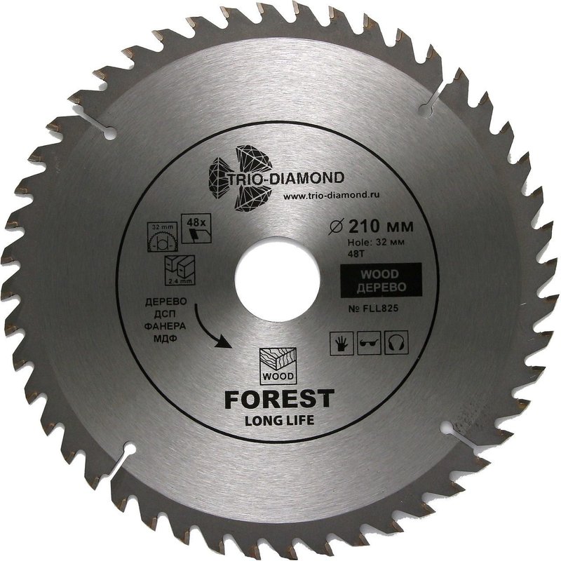 Диск пильный 210*32*48Т Trio-Diamond FLL825