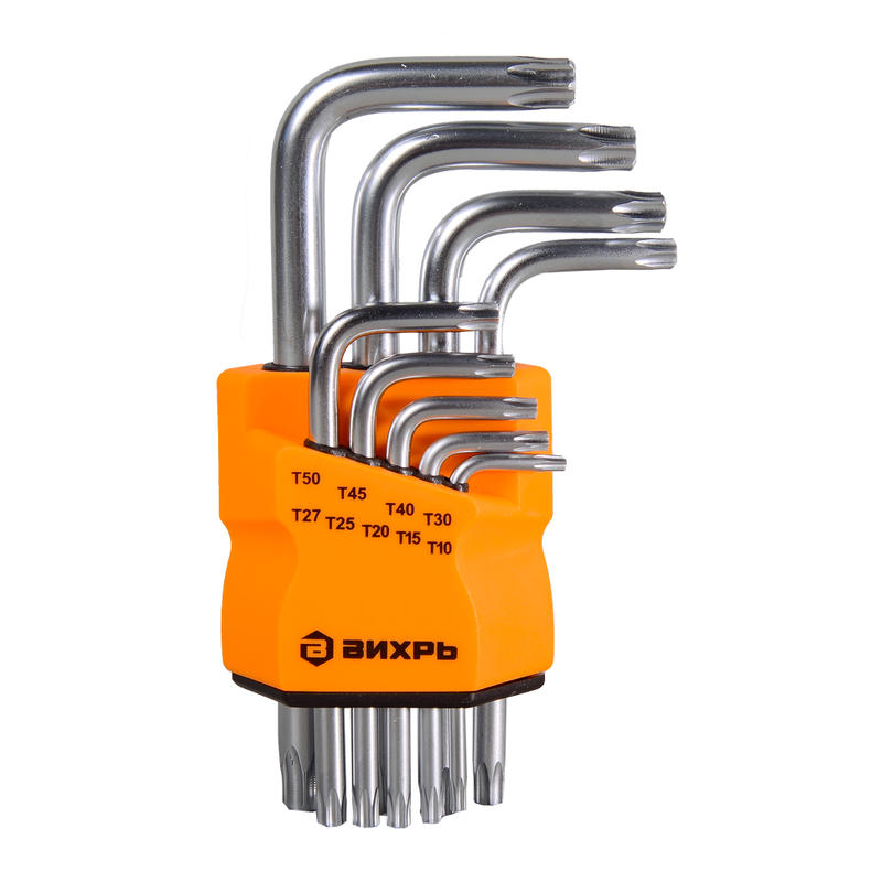 Набор ключей имбусовых Вихрь Torx , 9 шт, T10-T50 73/6/5/12