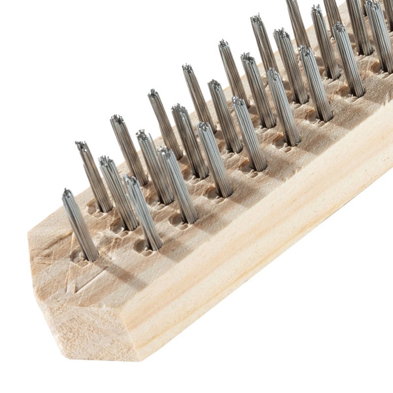 Щетка металлическая 3-рядная, деревянный корпус, Политех Политех Инструмент Инструмент 2120003