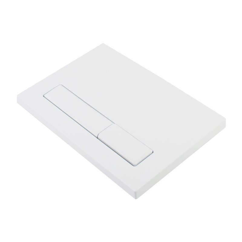 Клавиша смыва, Elsen, E16, для унитаза, шгв 220*13*150, без выступа кнопки, цвет-белый