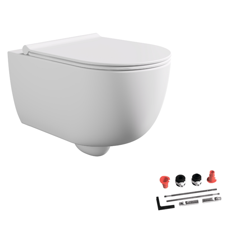 Унитаз, , Unica, подвесной, шгв 350*520*360, Aliglaze+, цвет-белый матовый Alice 32254109SET