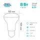 Лампа светодиодная R63_8W_E27_3000K R63 8Вт E27 3000K Jilion 9510019