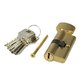 Цилиндр. механизм, ключ-защелка,цвет:золото,60 мм Pobedit Pobedit 8126060