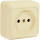 Розетка 1 гнездо (б/з) О/У. бежевый Jilion 9533427