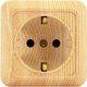 Розетка 1 гнездо (с/з) О/У. дуб Jilion 9533478