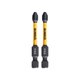 Биты ударные DEWALT IMPACT DT70531T Torsion Pz2 57 мм 2 шт. DT70531T-QZ