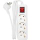 Удлинитель U-3g-1.5m-Z-V-c с 3 евророзетками (с/з, с/в) 1,5м, SIMPLE POWER  Jilion 9534060