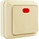 Выключатель одноклавишный с подсветкой О/У. бежевый Jilion 9533405