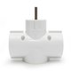 Разветвитель электрический евро (с заземлением), 3 гнезда, стандарт, 16А. белый Jilion 9533884
