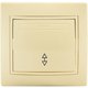 Выключатель одноклавишный проходной С/У. бежевый Jilion 9533121