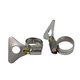 Хомуты червячные накатные с металлическим ключом, нерж. сталь, 2 шт./уп., 10-16 мм Политех Инструмент Инструмент 3205016