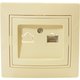 Интернет розетка RJ45 С/У. бежевый Jilion 9533193