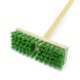 Щетка в сборе 200 мм х 65 мм(нейлон щетина) черенок с резьбой Россия 8005915