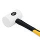 Киянка белая 680 г, обрезиненная рукоятка, 70% фиберглас, Pobedit Pobedit 2541368