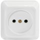 Розетка 1 гнездо (б/з) О/У. белый Jilion 9533426