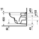 Унитаз, Duravit, D-Code, подвесной, шгв 355*545*340, цвет-белый (стар.арт 2535090000)