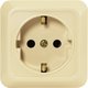 Розетка 1 гнездо (с/з) О/У. бежевый Jilion 9533431